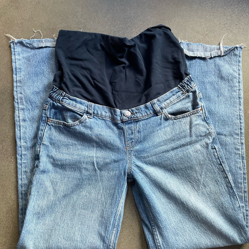 Mango Blue Women's Maternity Jeans